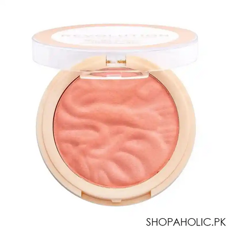 makeup revolution blusher reloaded, peach bliss image2