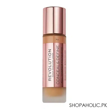 makeup revolution conceal & define full coverage foundation, f11 main image