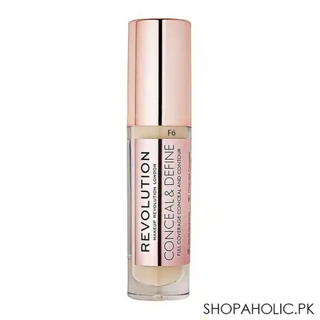makeup revolution conceal & define full coverage foundation, f6 image2