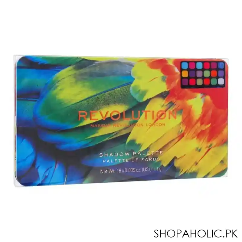 makeup revolution forever flawless eyeshadow palette, birds of paradise, 18 shades image3