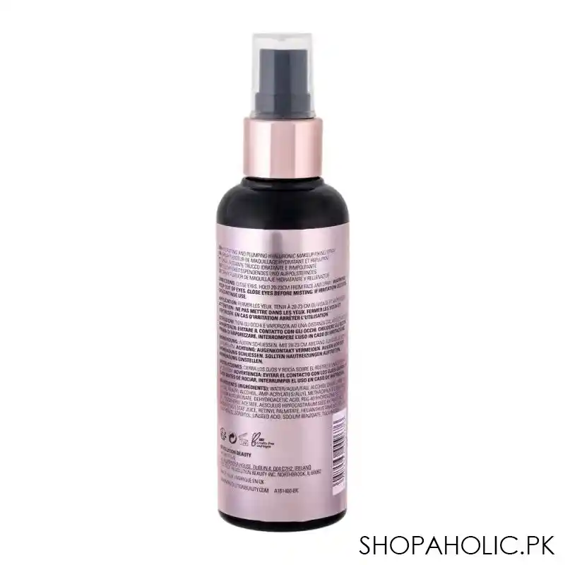 makeup revolution hyaluronic fix hydrating & plumping makeup fixing spray, 100ml image2