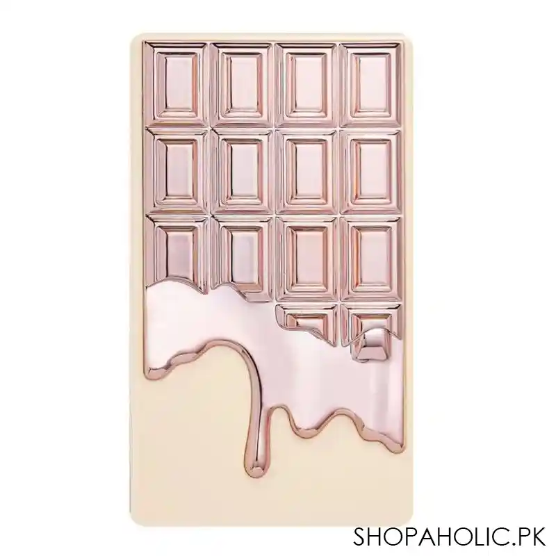 makeup revolution i heart duo highlight and illuminator rose gold glow, bronzer& highlighter image2