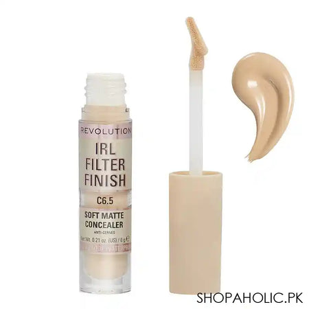Makeup Revolution IRL Filter Finish Soft Matte Concealer, C6.5 - Main Image