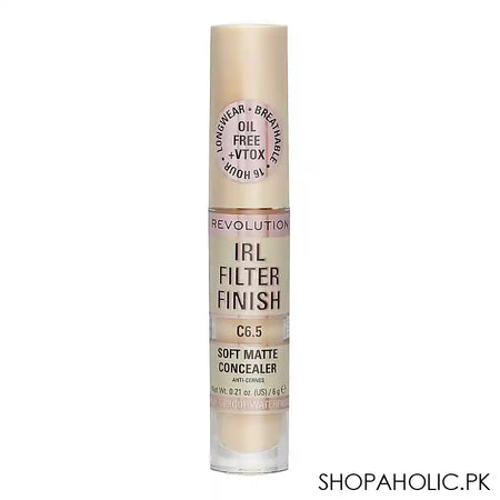 Makeup Revolution IRL Filter Finish Soft Matte Concealer, C6.5 - Image 2