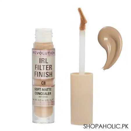 Makeup Revolution IRL Filter Finish Soft Matte Concealer, C8 - Main Image