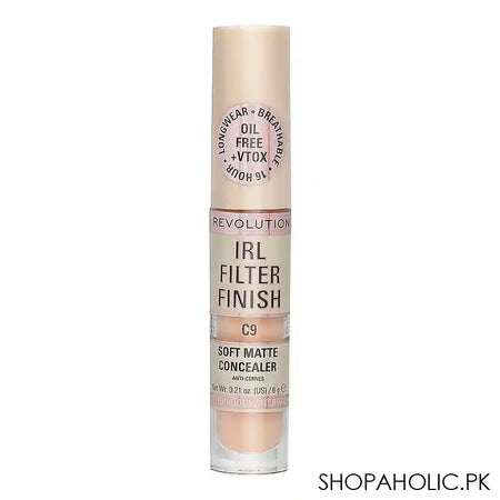 Makeup Revolution IRL Filter Finish Soft Matte Concealer, C9 - Main Image