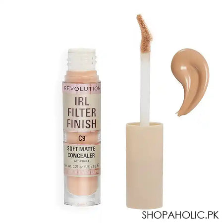 Makeup Revolution IRL Filter Finish Soft Matte Concealer, C9 - Image 4