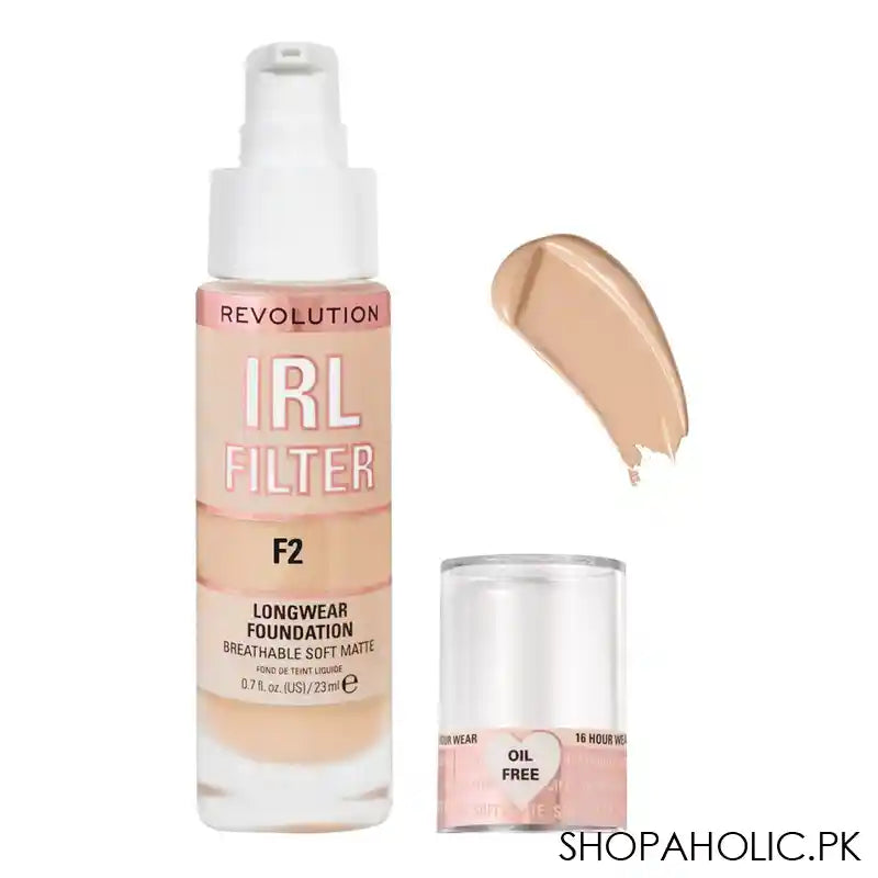Makeup Revolution IRL Filter Longwear Foundation, F2 - Main Image