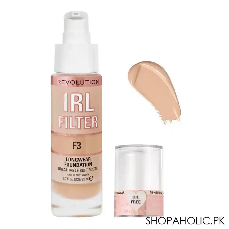 Makeup Revolution IRL Filter Longwear Foundation, F3 - Main Image