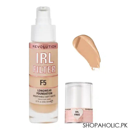 Makeup Revolution IRL Filter Longwear Foundation, F5 - Main Image