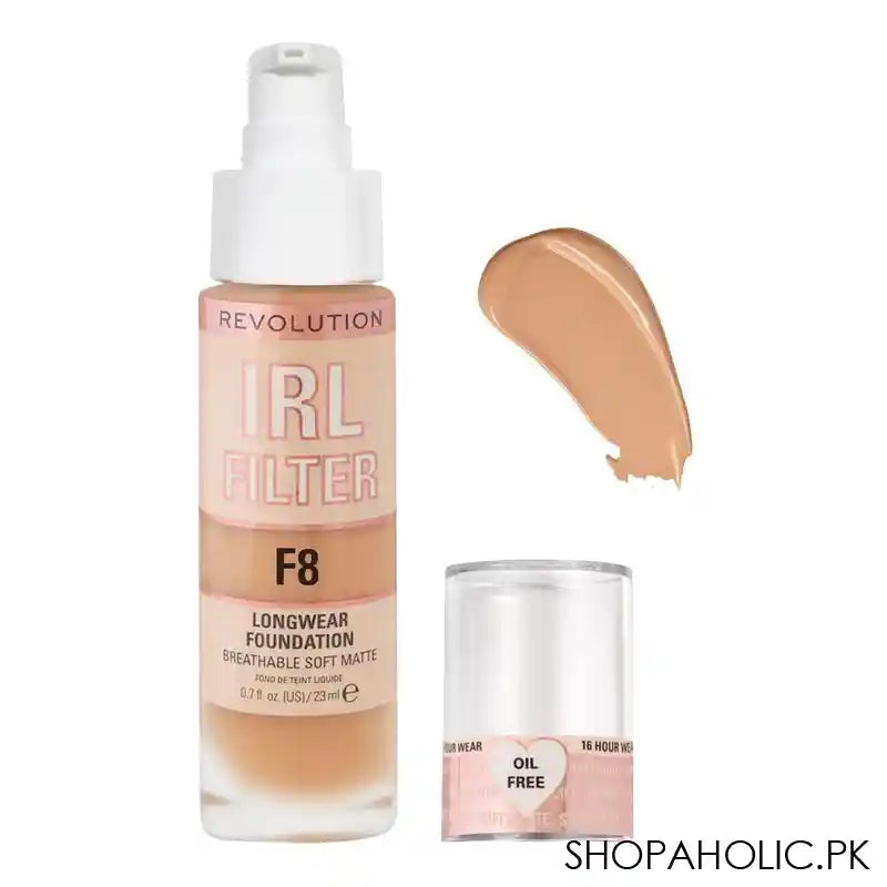 Makeup Revolution IRL Filter Longwear Foundation, F8 - Main Image