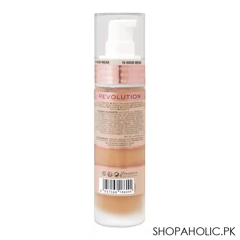 Makeup Revolution IRL Filter Longwear Foundation, F8 - Image 3