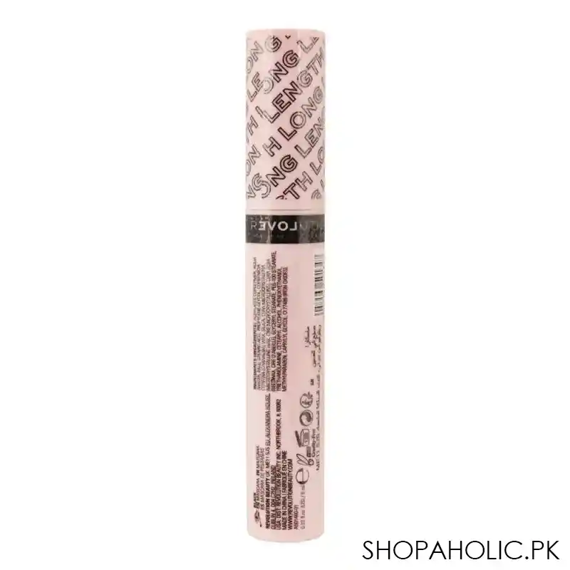makeup revolution long lash lengthening mascara black image2