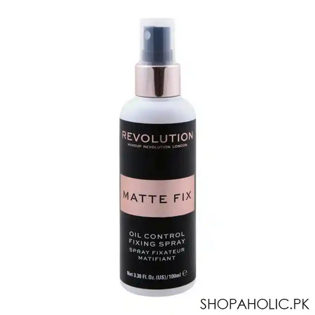 makeup revolution matte fix oil control fixing spray, 100ml main image