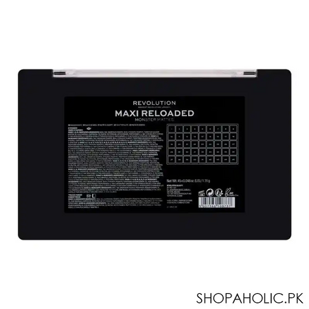 makeup revolution maxi reloaded eyeshadow palette, monster mattes, 45 pieces image4