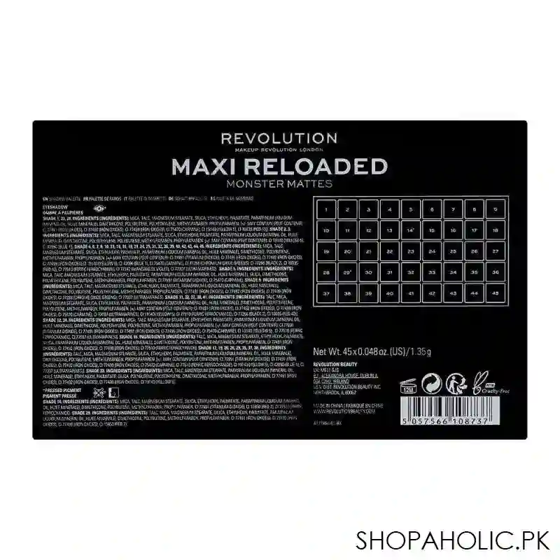 makeup revolution maxi reloaded eyeshadow palette, monster mattes, 45 pieces image5