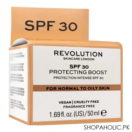 makeup revolution perfecting boost spf 30 cream, normal to dry skin, fragrance free, 50ml main image
