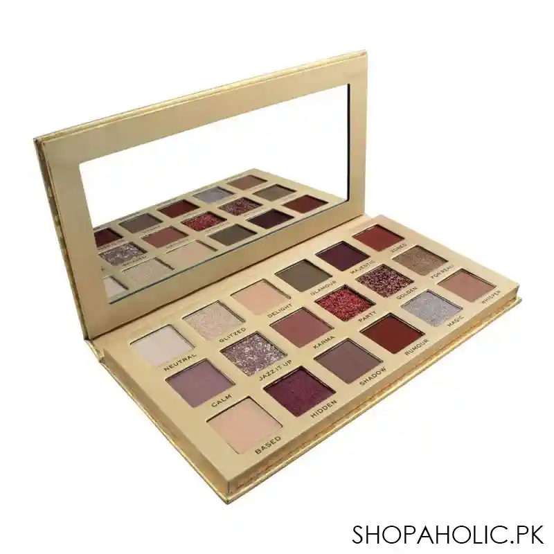 makeup revolution pro new neutral luxe eyeshadow palette, palette de fards, 18 pack main image