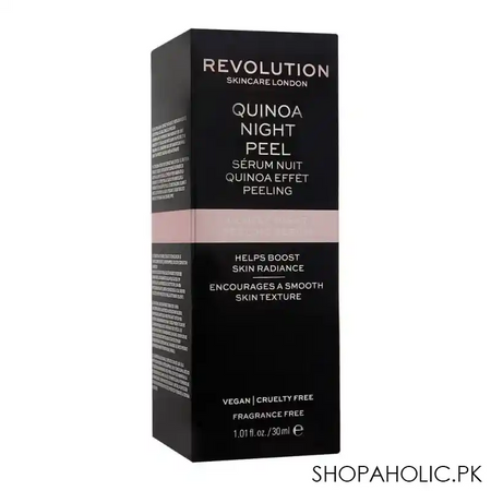 makeup revolution quinoa gentle night peeling serum, fragrance free, 30ml image2
