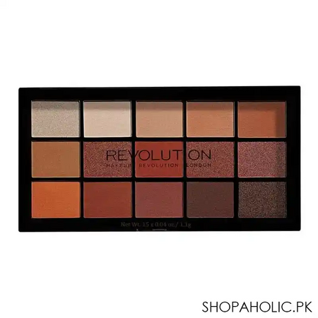 makeup revolution reloaded eyeshadow palette, iconic fever, 15 pack main image