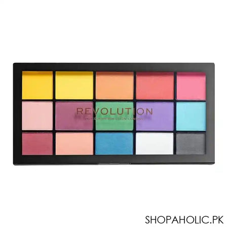 Makeup Revolution Reloaded Eyeshadow Palette, Marvellous Mattes, 15 Shades - Main Image