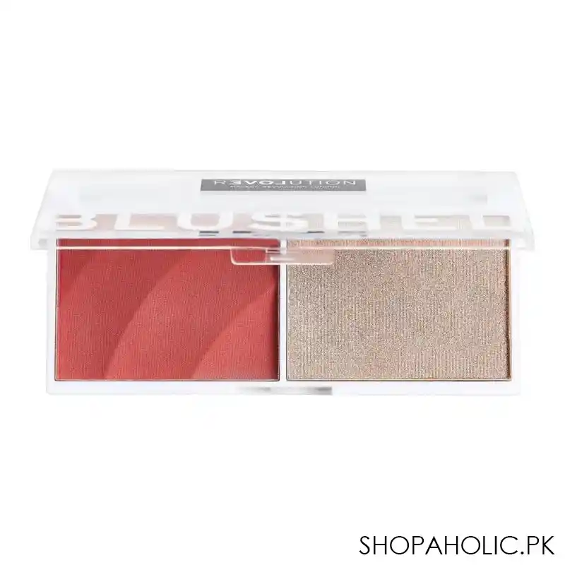 makeup revolution relove blushed duo blush & highlighter, cute image2