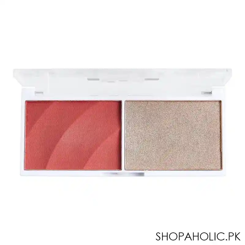makeup revolution relove blushed duo blush & highlighter, cute image3