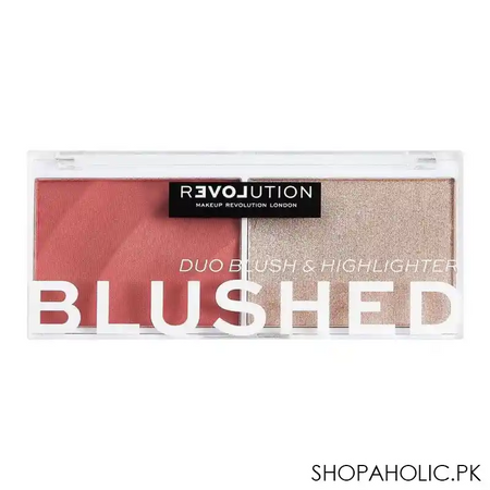 makeup revolution relove blushed duo blush & highlighter, cute main image