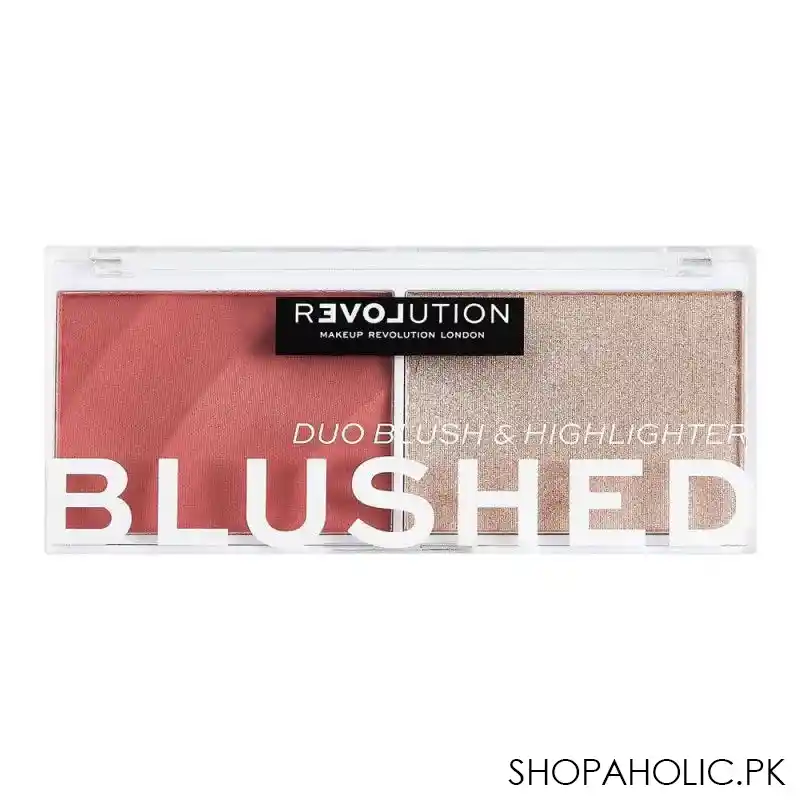 makeup revolution relove blushed duo blush & highlighter, cute main image