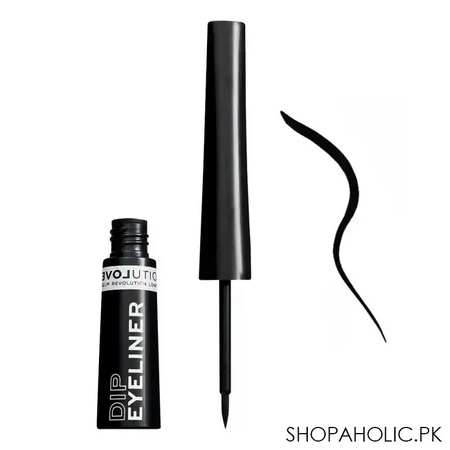 makeup revolution relove dip eyeliner, black main image