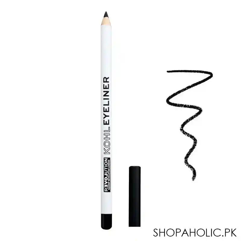 makeup revolution relove kohl eyeliner pencil, black main image
