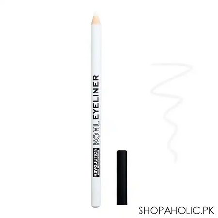 makeup revolution relove kohl eyeliner pencil, white main image
