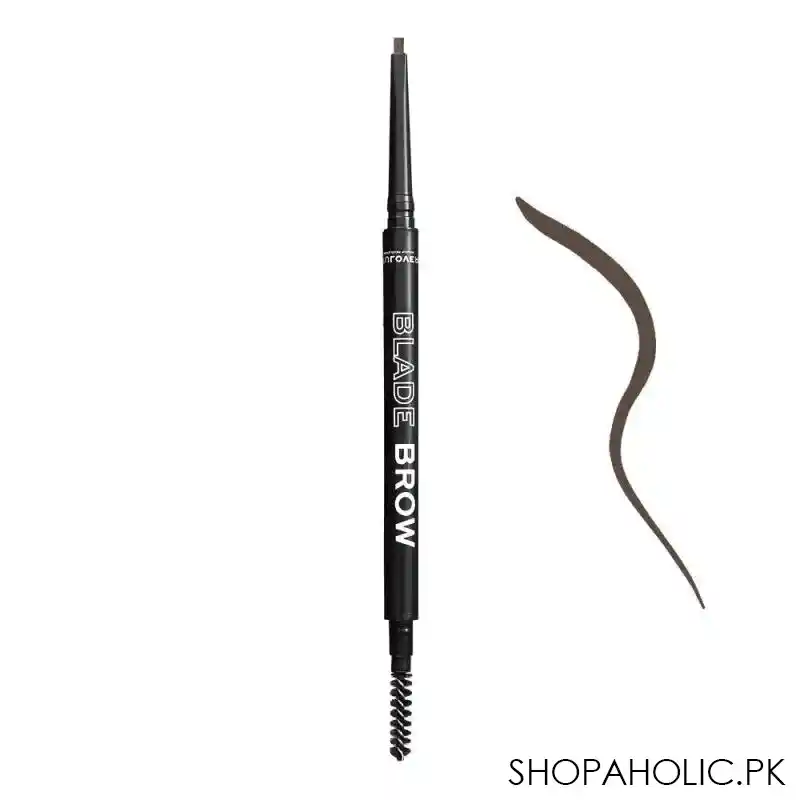 makeup revolution relove micro blade brow pencil, dark brown main image