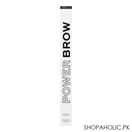 makeup revolution relove powder brow pencil, brown image3