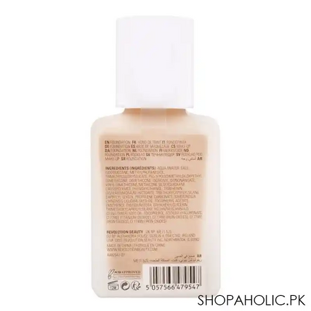 makeup revolution relove super matte 2 in 1 foundation & concealer, f8.5 image2