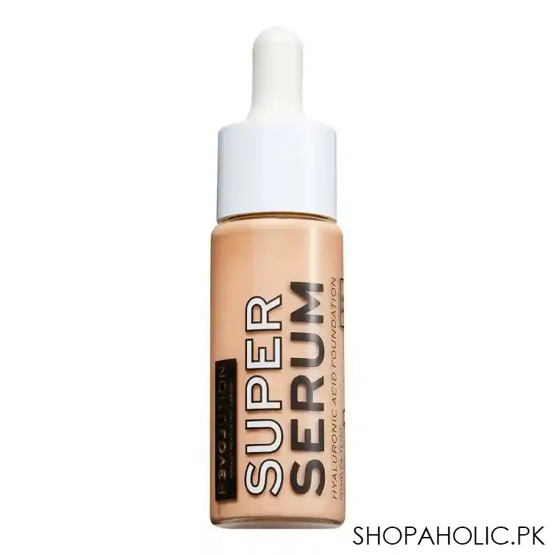 makeup revolution relove super serum hyaluronic acid foundation, f6 main image