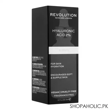 makeup revolution skincare hyaluronic acid 2% serum, 30ml image2