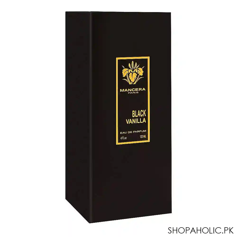 mancera black vanilla eau de parfum, for men & women, 120ml image2
