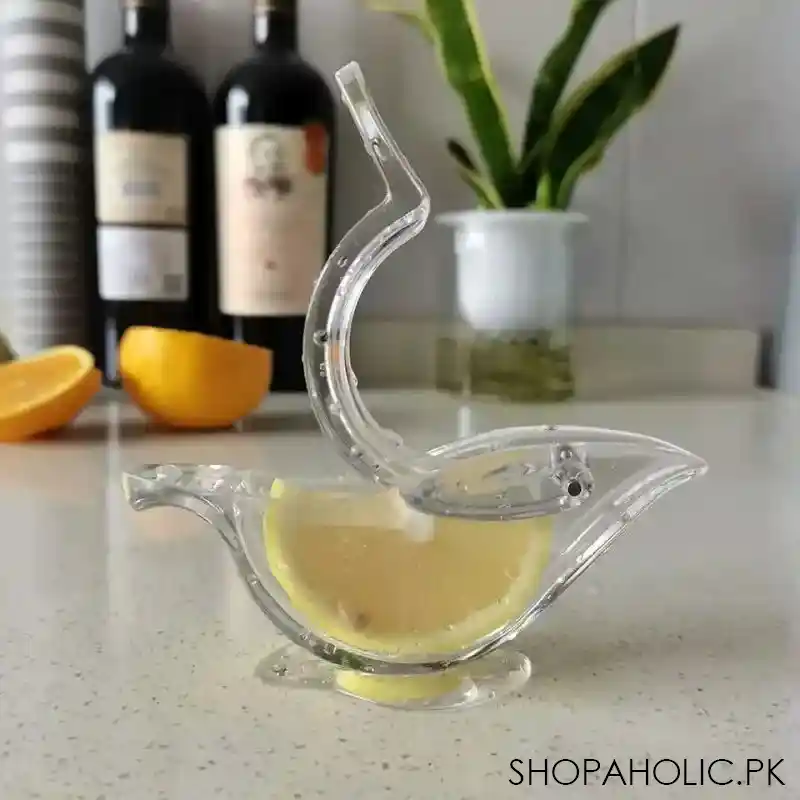 manual acrylic bird lemon slice squeezer image2