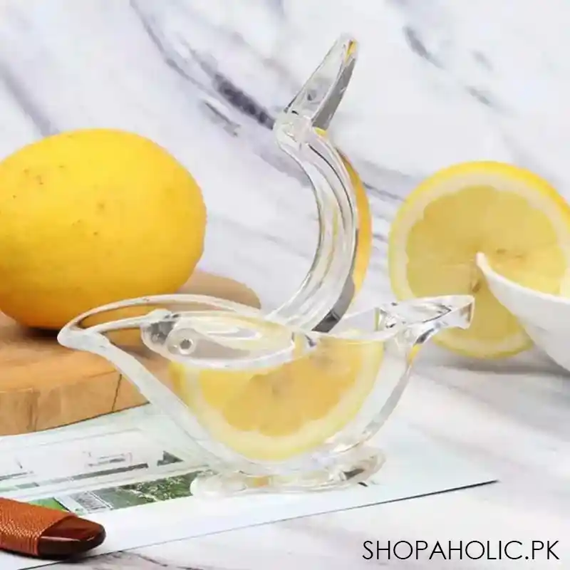 manual acrylic bird lemon slice squeezer image3