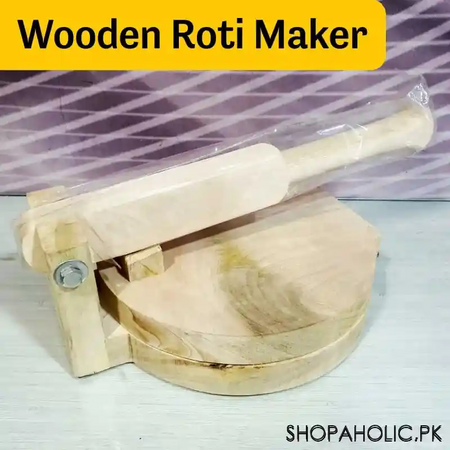 manual press wooden roti maker main image