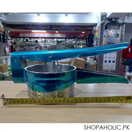 manual stainless steel potato masher and fruit presser image2