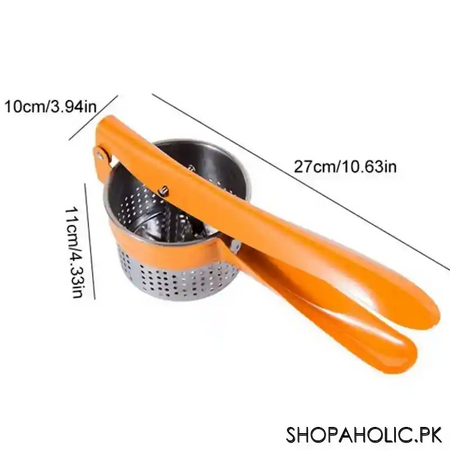 manual stainless steel potato ricer masher and fruit press squeezer image2