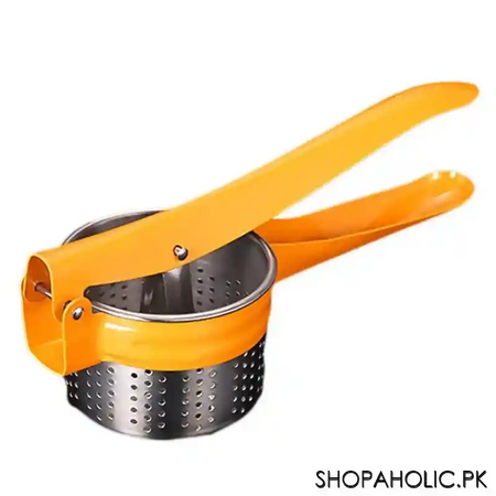 manual stainless steel potato ricer masher and fruit press squeezer image5