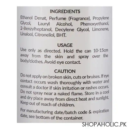Markhor Code No Gas Body Spray, For Men, 120ml - Image 2