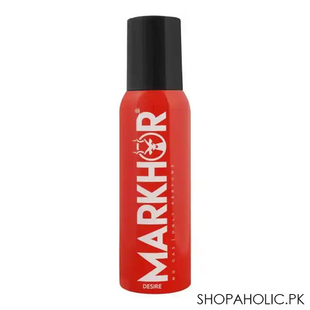 markhor desire no gas body spray, for men, 120ml main image