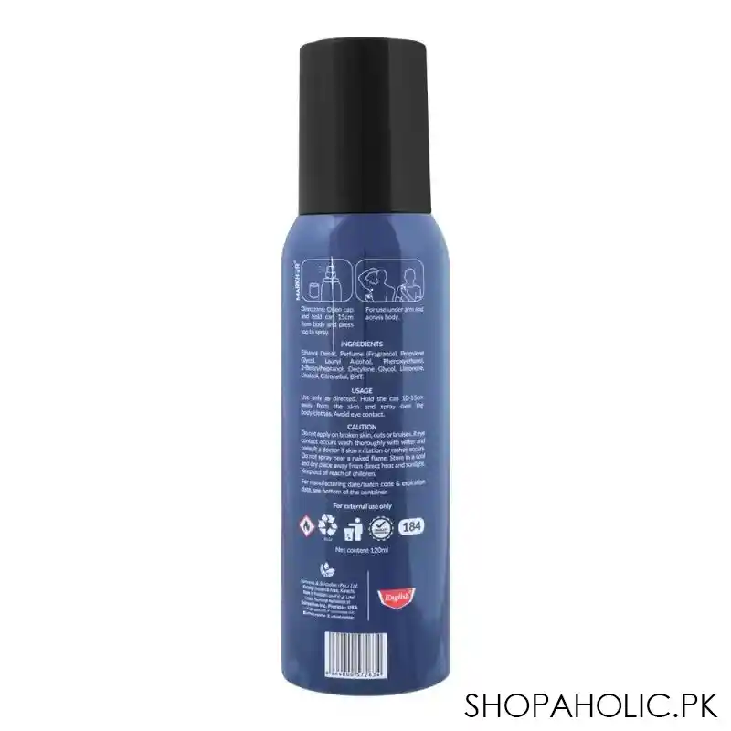 markhor voyage no gas body spray, for men, 120ml image2