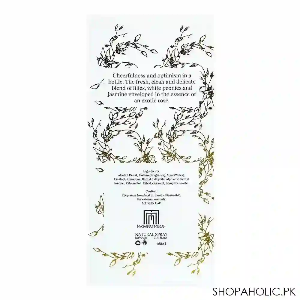 masarrat misbah josei eau de parfum, for women, 100ml image3