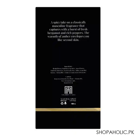masarrat misbah noir eau de parfum, for men, 100ml image3