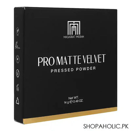 Masarrat Misbah Pro Matte Velvet Pressed Powder, 14g, Vanilla 02 - Image 6